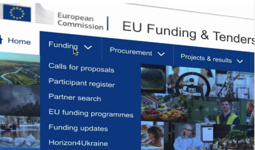 How do you use the Funding & Tenders Portal to manage a Horizon Europe project?