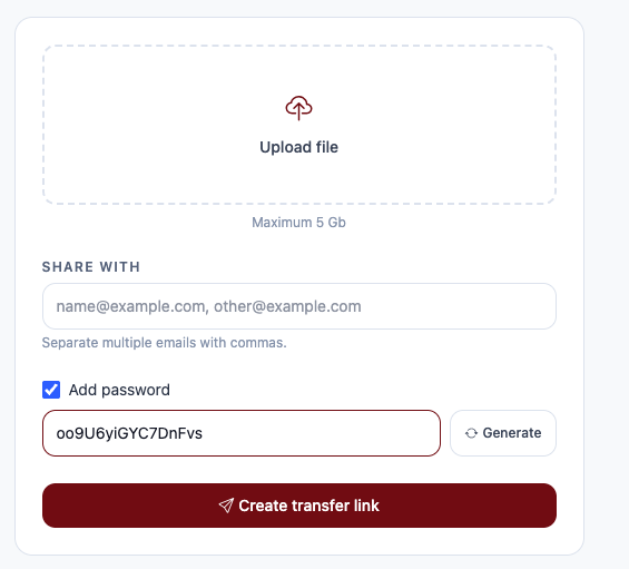Secure transfer